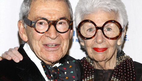 Iris Apfel su vyru Carlu Apfelu