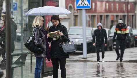 Lietingas &scaron;e&scaron;tadienis Vilniuje