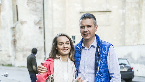 Jurgita Jurkutė-&Scaron;irvaitė su vyru Ryčiu &Scaron;irvaičiu