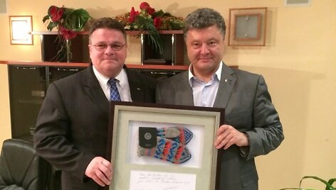 L.Linkevičius su P.Poro&scaron;enka