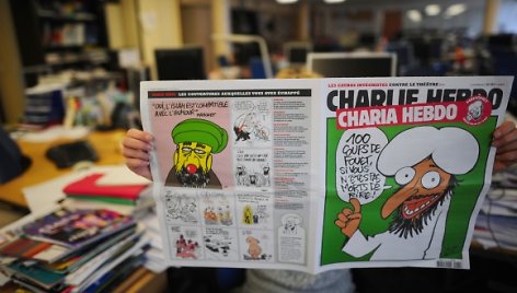 „Charlie Hebdo“ vienam numeriui virto „Charia Hebdo“.