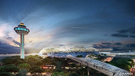 Singapūro oro uostas ir toliau pasiruo&scaron;ęs stebinti keleivius, naujo terminalo projektas