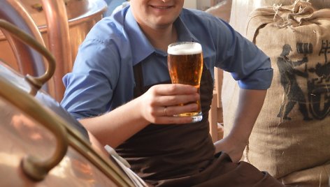  „Meister“ alaus formulė aludario mintyse brandinta ne vienerius metus / Foto aut. Viktorija Šaraitė