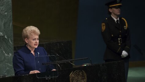 Dalia Grybauskaitė JT Generalinėje Asamblėjoje