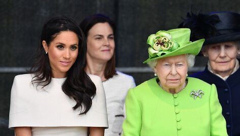 Sasekso hercogienė Meghan ir karalienė Elizabeth II
