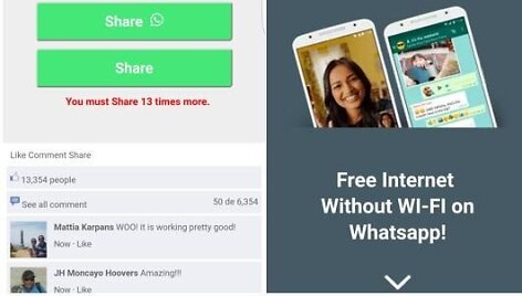 Nauja apgaulė &bdquo;WhatsApp&ldquo; &ndash; siūlo nemokamą internetą be Wi-Fi