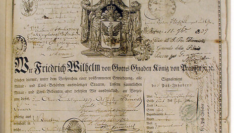 1839 metų Prūsijos karalystės pasas