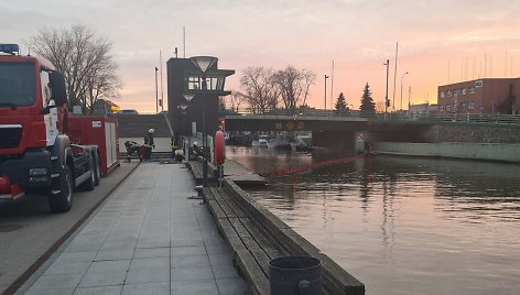 Antradienio vakarą Danėje pastebėti teršalai.