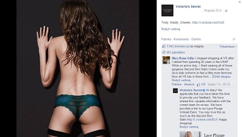 &bdquo;Victoria's Secret&ldquo; foto&scaron;opo klaida