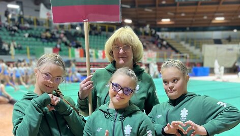 Lietuvos gimnastės puikiai pasirodė varžybose Italijoje.