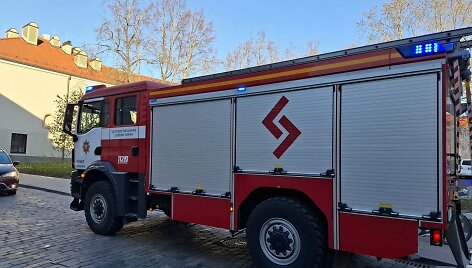 Ugniagesiai Vilniaus Senamiestyje