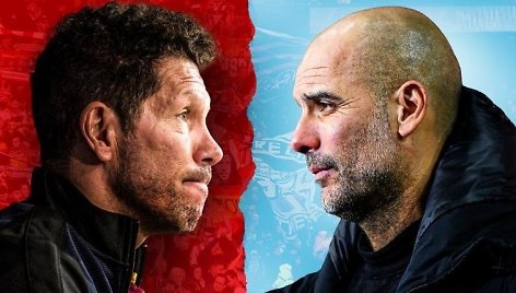 Diego Simeone ir Pepas Guardiola