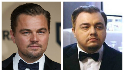 Leonardo DiCaprio ir jo antrininkas i&scaron; Rusijos Romanas Burcevas 