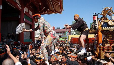 Vienas i&scaron; daugelio japonų festivalių Matsuri