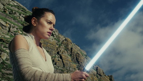 Daisy Ridley filme „Žvaigždžių karai: paskutiniai džedajai“