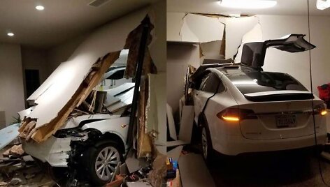 &bdquo;Tesla Model X&ldquo; sienoje