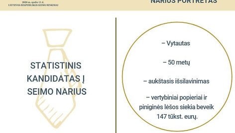 Kandidato į Seimo narius portretas