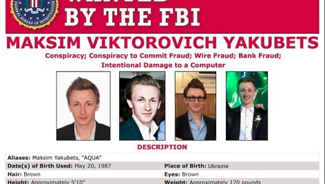 Maksimas Jakubecas &ndash; FTB ie&scaron;komas kibernetinis nusikaltėlis