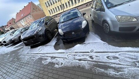 Kru&scaron;a lyg sniegas Lenkijoje