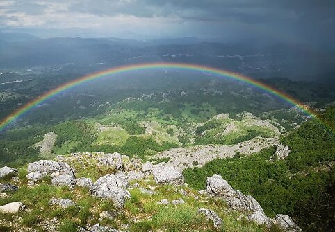 Vaizdas nuo Lovčeno kalno