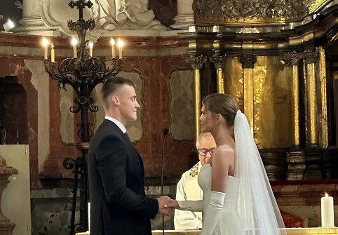 TV laidų vedėjos Monikos Malu&scaron;kaitės ir Dainiaus Čeplinsko vestuvės
