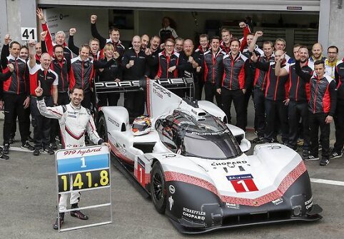 Neel Jani su LMP1 automobiliu &bdquo;919 Hybrid LMP1&ldquo; pagerino Spa trasos rato įveikimo rekordą