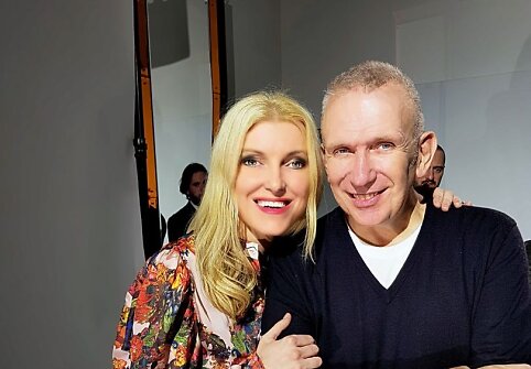 Marija Lama su dizaineriu Jeanu Paulu Gaultier