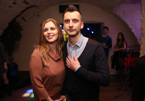 Alanas Cho&scaron;nau su žmona Valda