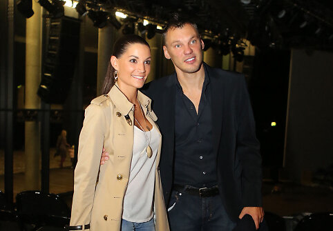 Šarūnas Jasikevičius su žmona Anna Douka