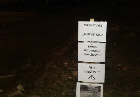 &Scaron;maik&scaron;tūs perspėjimai &ndash; Domeikavos gyventojų kova prie&scaron; duobes