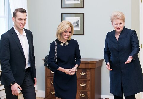 Deividas Stagniūnas, Isabella Tobias ir Dalia Grybauskaitė