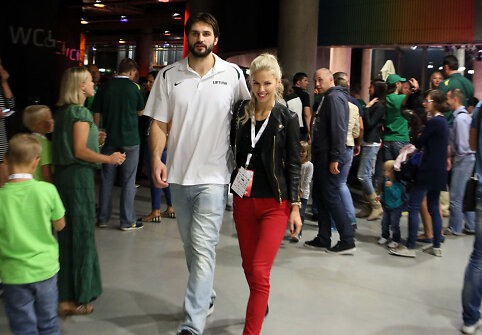 Linas Kleiza ir Agneta Karalevičiūtė