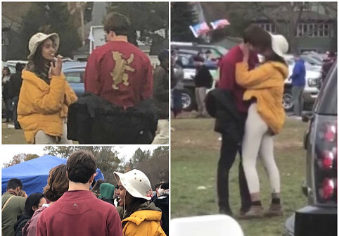 Malia Obama su draugu
