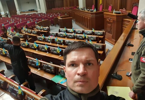 Seimo nariai lankosi užpultoje Ukrainoje