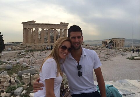 Novakas Džokovičius ir Jelena Ristič