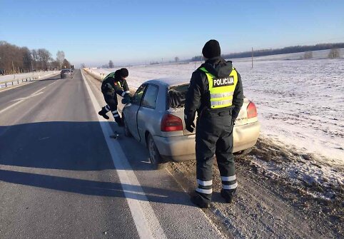 Policijos pagalba vairuotojai