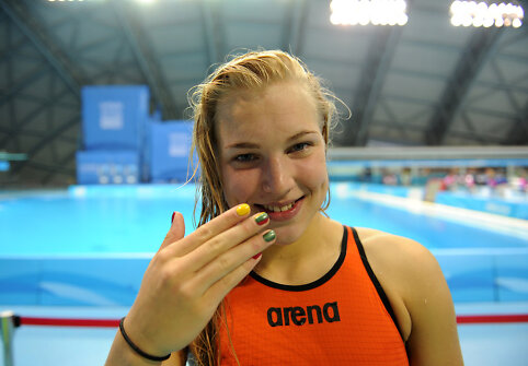 Plaukikė Rūta Meilutytė Nandzinge – viena didžiausių žaidynių žvaigždžių