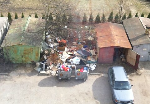 &Scaron;iuk&scaron;lynas Vilniuje, Kareivių gatvės kieme