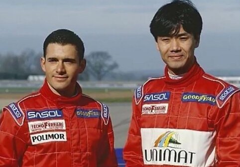 Taki Inoue su Gianni Morbidelli (1995 m.)