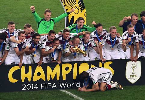 Vokietijos futbolininkai laimėjo 2014 metų Pasaulio futbolo čempionatą 