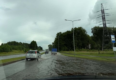 Klaipėdos Liepų g. po liūties