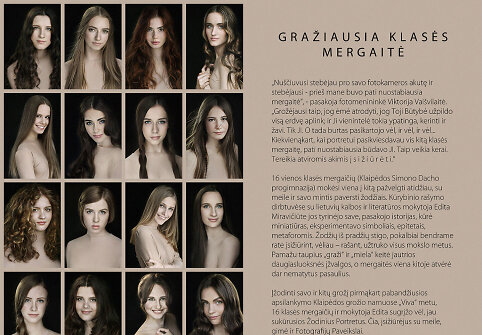 Fotoprojektas &bdquo;Gražiausia klasės mergaitė&ldquo;