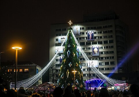 Panevėžio Kalėdų eglutės įžiebimas