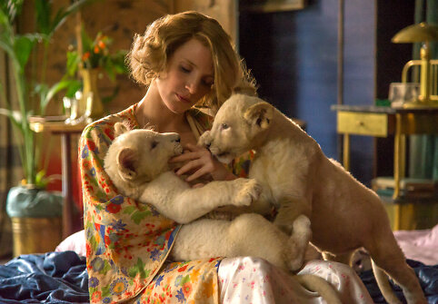 Jessica Chastain filme &bdquo;Zoologijos sodo prižiūrėtojo žmona&ldquo;