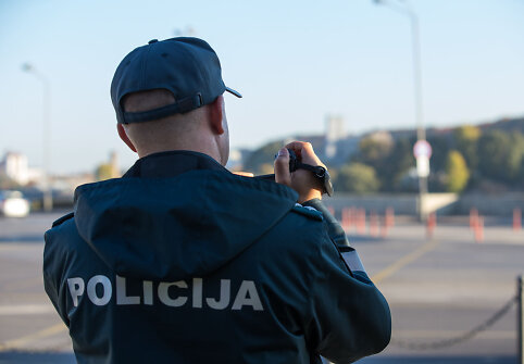 Kauno apskrities VPK Kelių policijos valdybos pareigūnų vykdoma precencinė priemonė Kaune