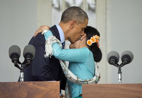 Barackas Obama ir Aung San Suu Kyi