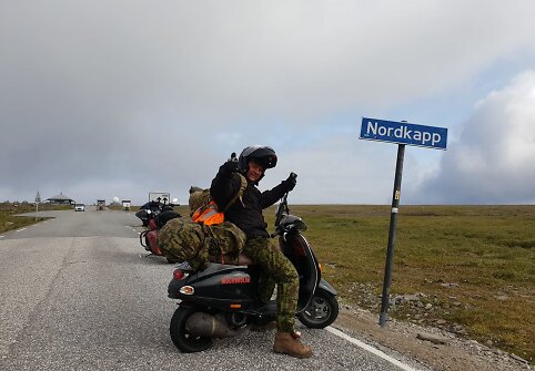 Vygintas U&scaron;inskas mėgsta keliauti mopedu &bdquo;Vespa&ldquo;