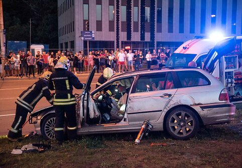 BMW vairuotoją sulaikė policija