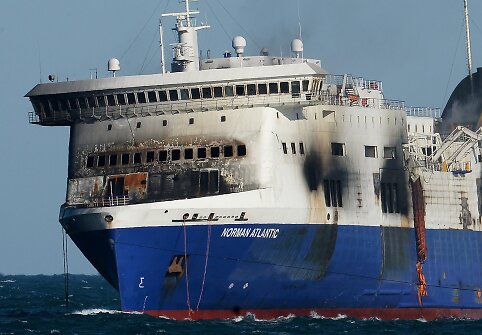 Išdegęs „Norman Atlantic“ keltas