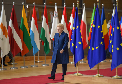Dalia Grubauskaitė Europos Vadovų Taryboje Briuselyje